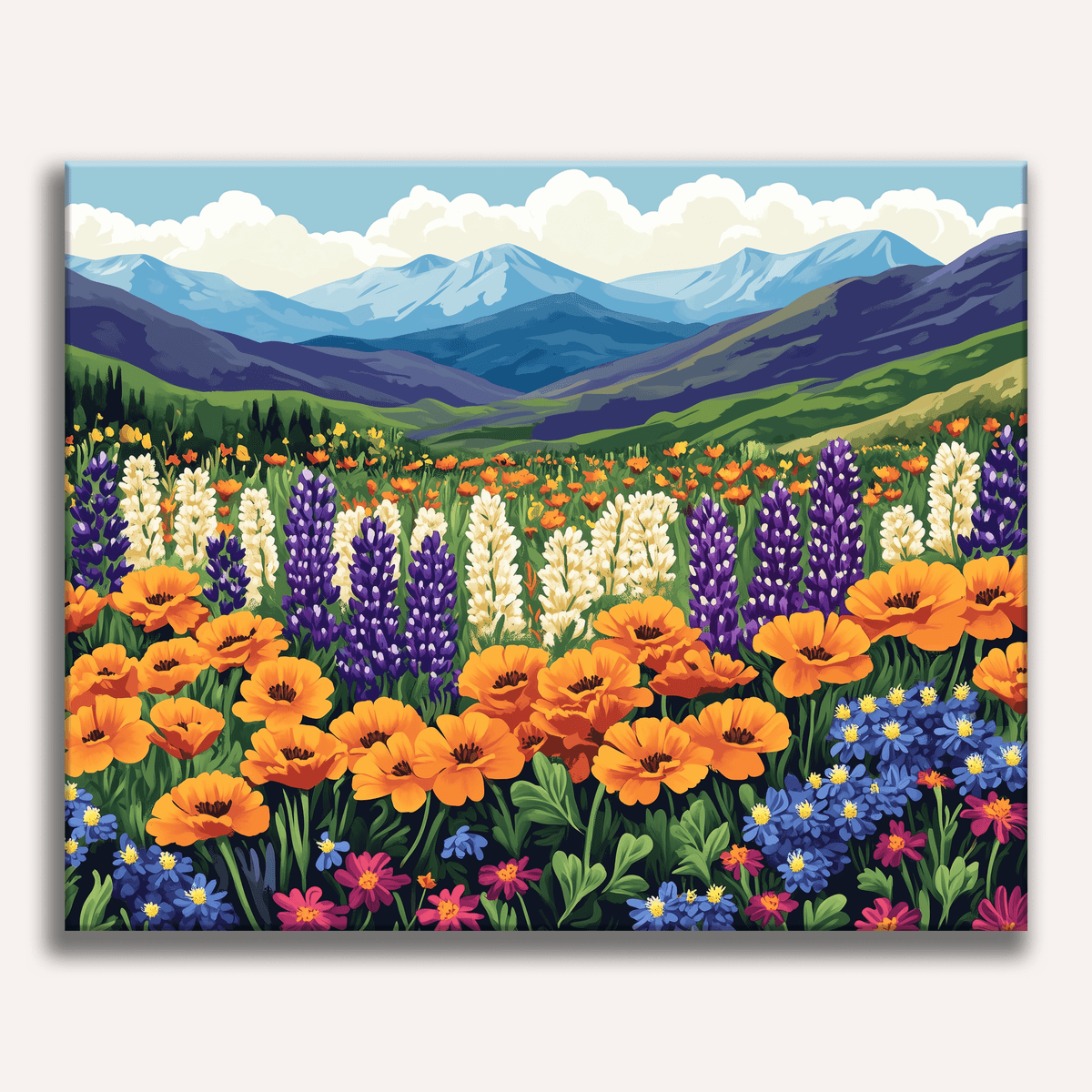 Wildflower Field - Number Artist Paint by Numbers Kits