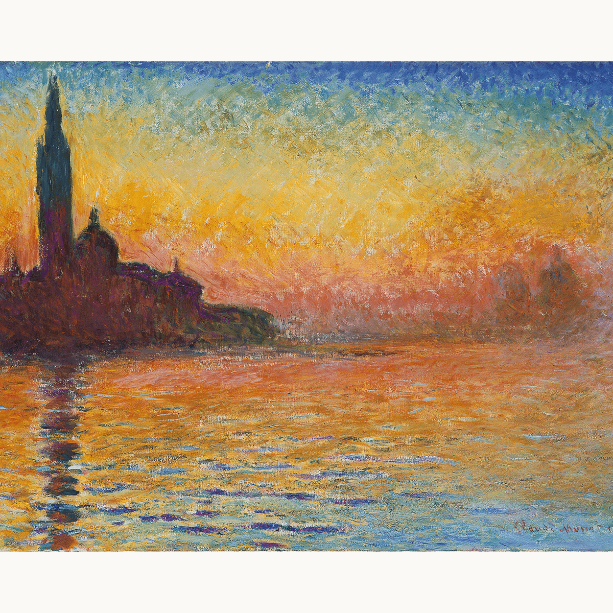 San Giorgio Maggiore at Dusk by Claude Monet - Number Artist Paint by Numbers Kits