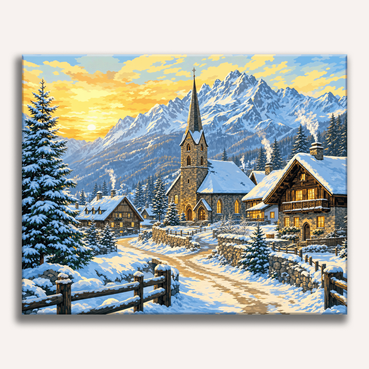 Alpine Charm - Number Artist Paint by Numbers Kits