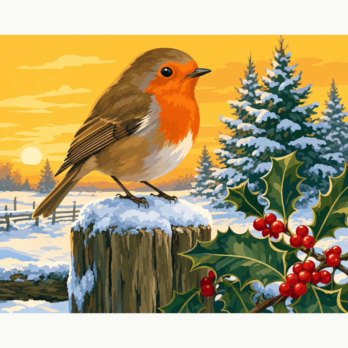 Cheerful Visitor - Number Artist Paint by Numbers Kits