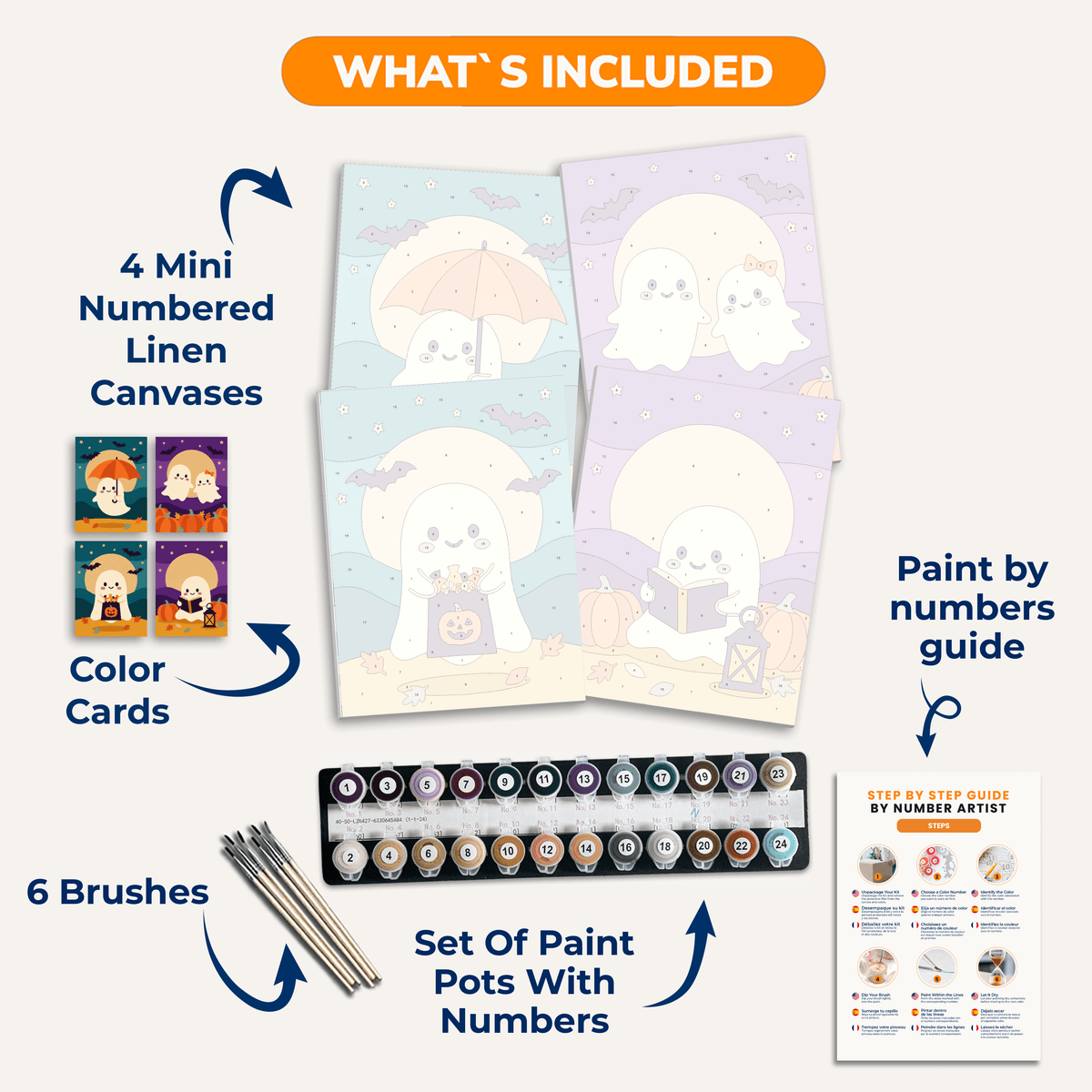 Spooky Cute - Number Artist Paint by Numbers Kits