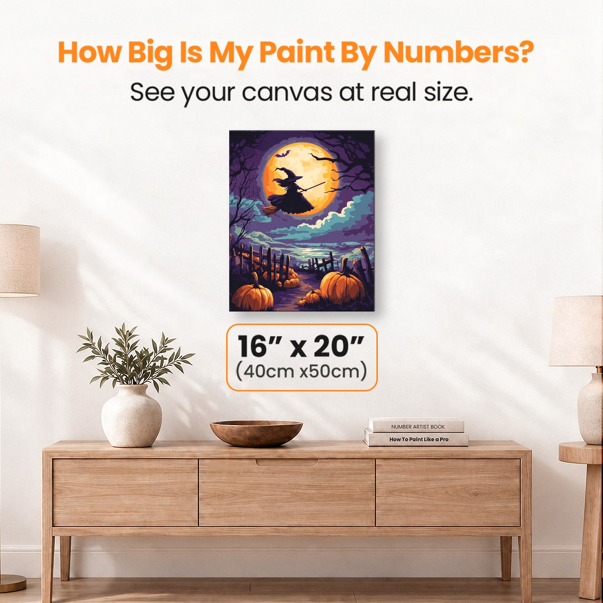 Moonlight Witch - Number Artist Paint by Numbers Kits