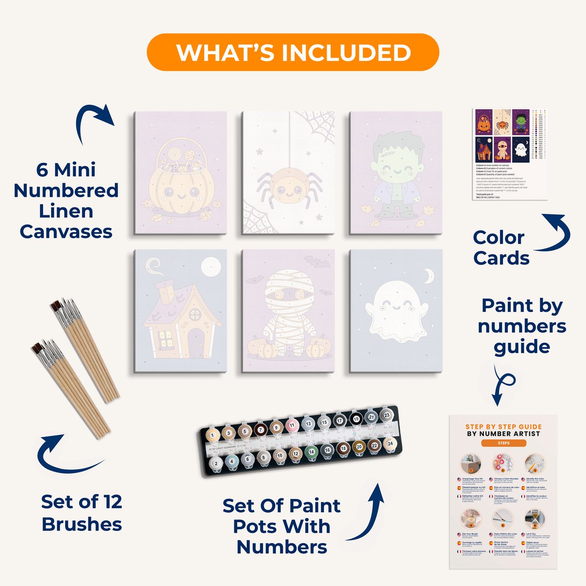 Candy and Cobwebs - Number Artist Paint by Numbers Kits