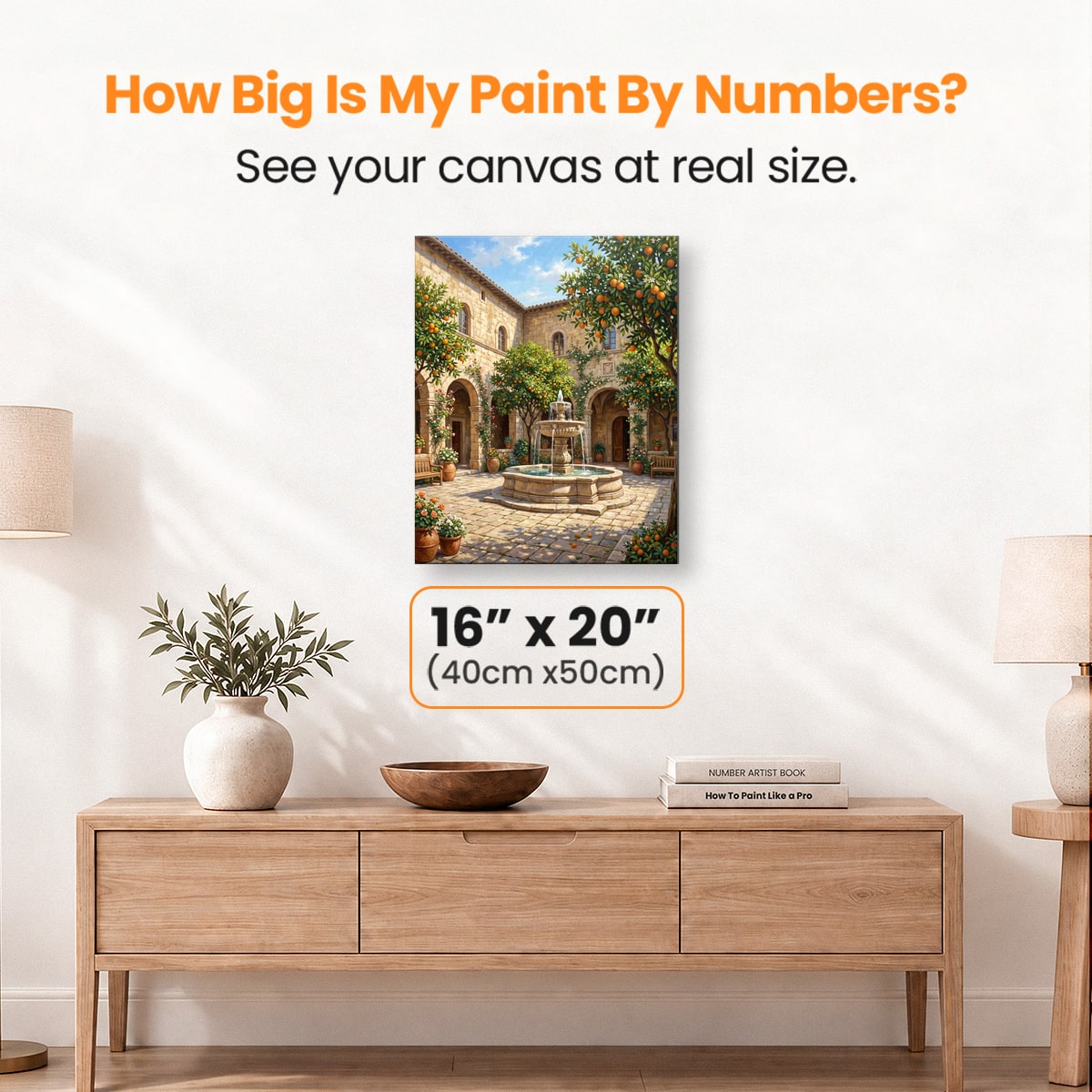 Citrus Courtyard - Number Artist Paint by Numbers Kits