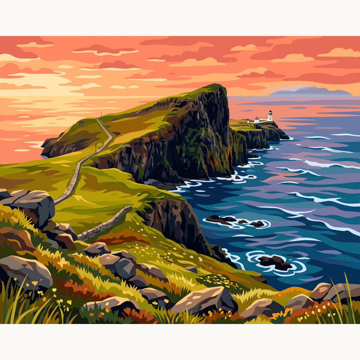 Neist Point Glow - Number Artist Paint by Numbers Kits
