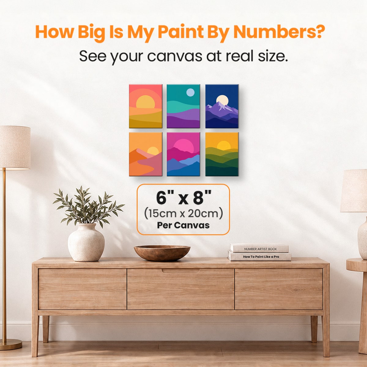 Minimal Landscapes - Number Artist Paint by Numbers Kits