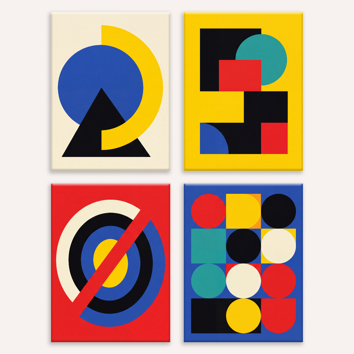 Bauhaus Geometry - Number Artist Paint by Numbers Kits