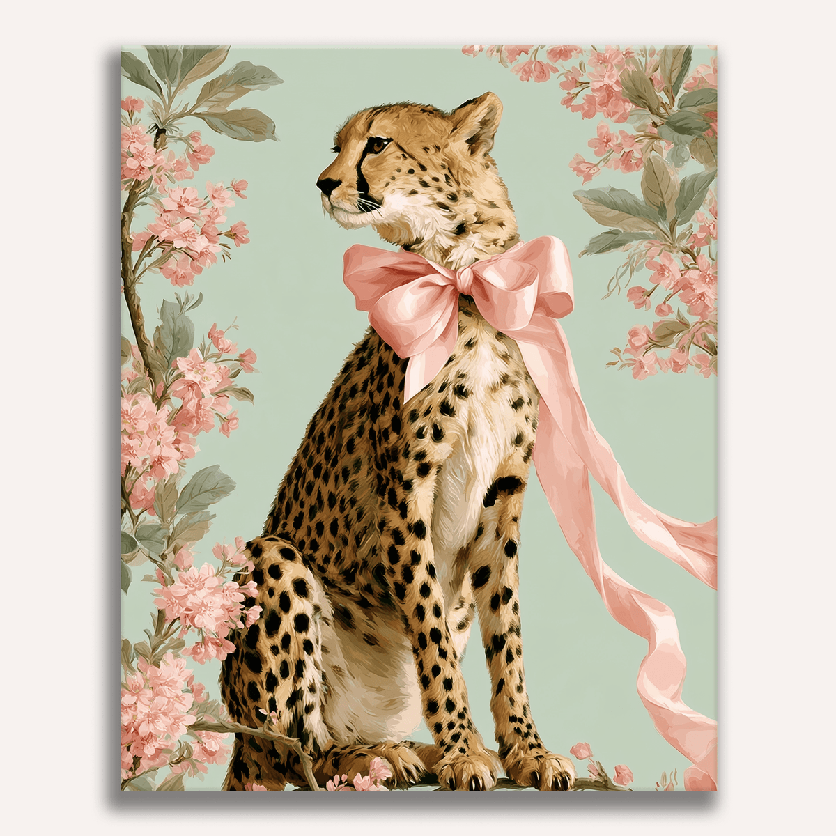 Bow Tie Cheetah - Number Artist Paint by Numbers Kits