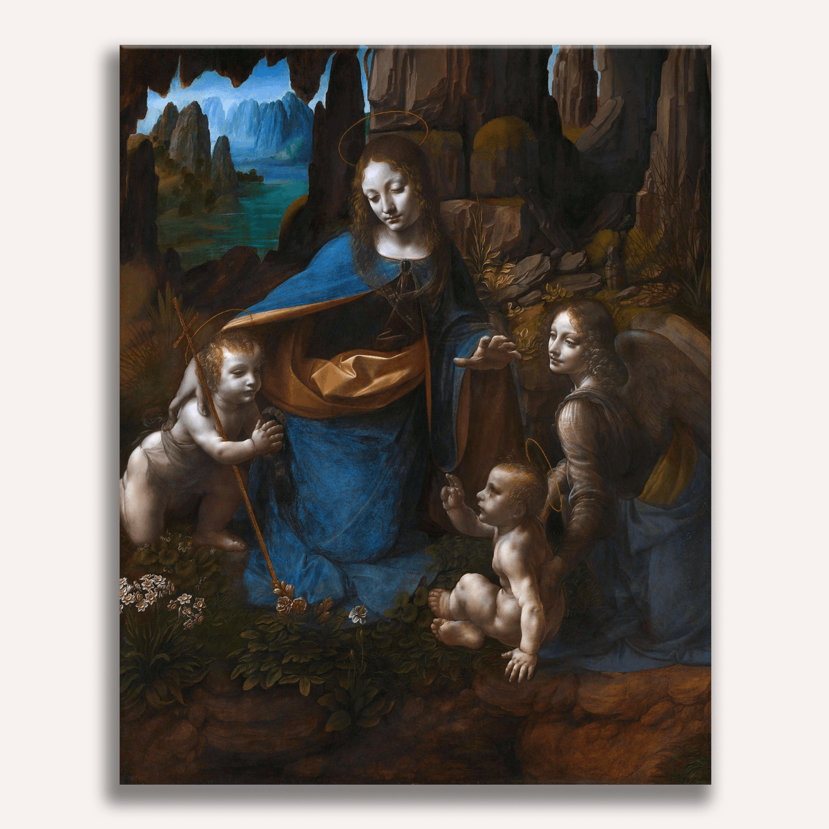 The Virgin of the Rocks by Leonardo da Vinci - Number Artist Paint by Numbers Kits