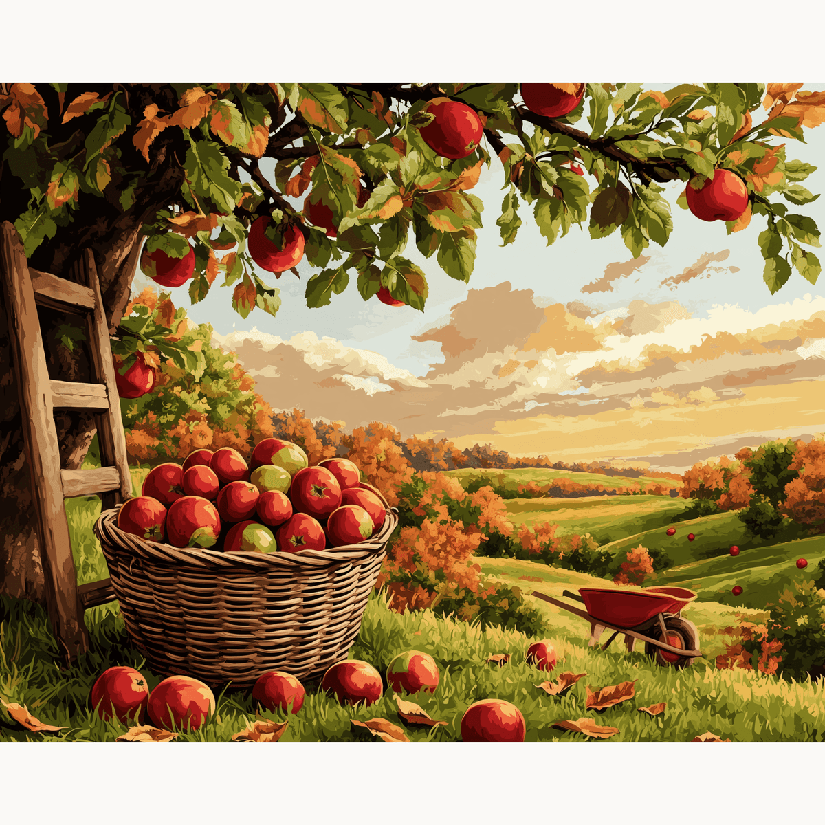 Apple Orchard - Number Artist Paint by Numbers Kits