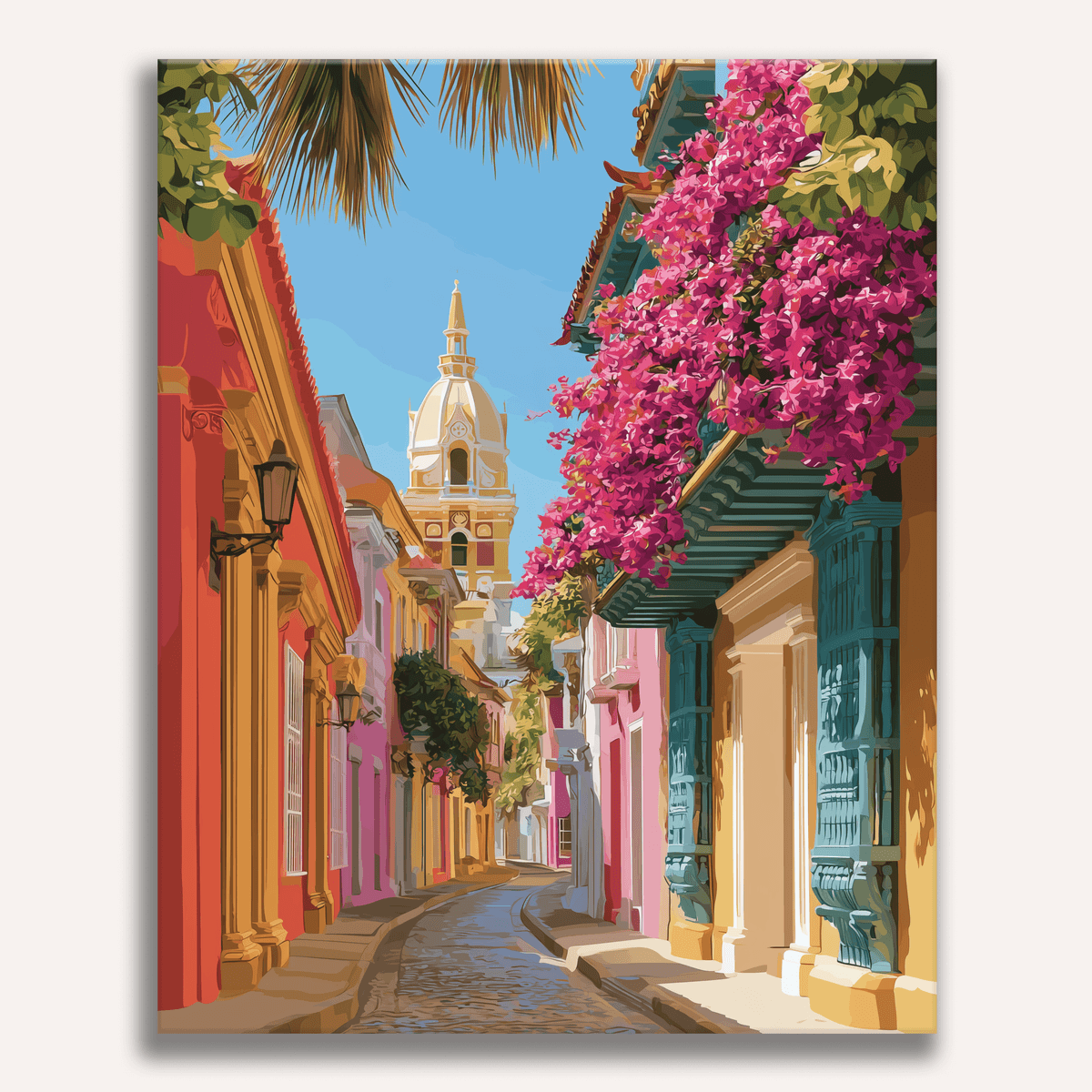 Colorful Street - Number Artist Paint by Numbers Kits