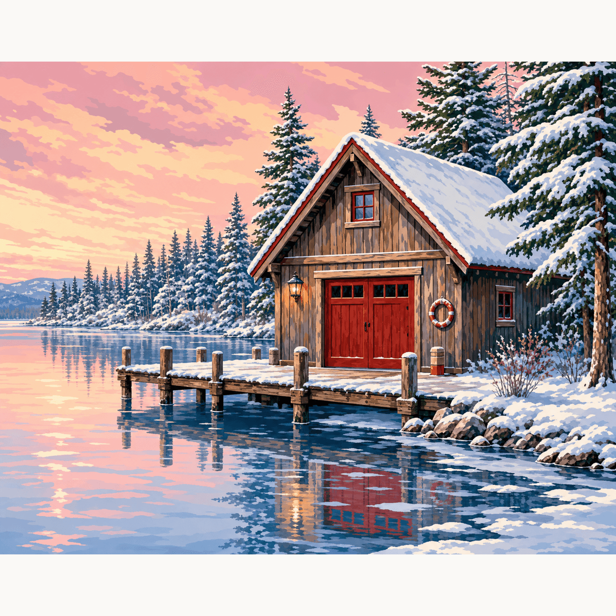 Lakeside Calm - Number Artist Paint by Numbers Kits