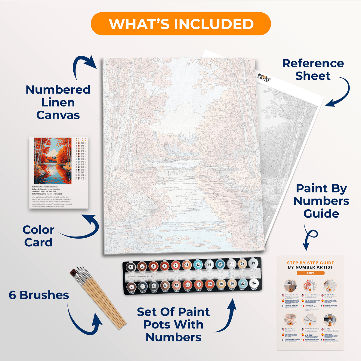 Falling Leaves - Number Artist Paint by Numbers Kits