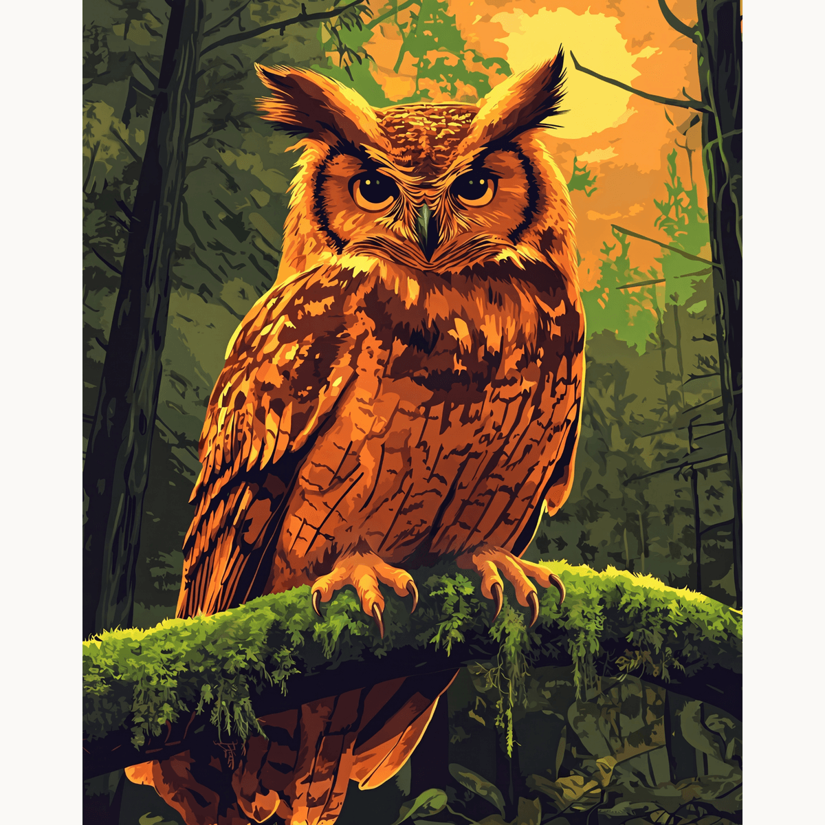 Mossy Forest Owl