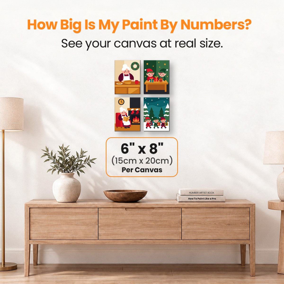 Mrs Claus Kitchen - Number Artist Paint by Numbers Kits