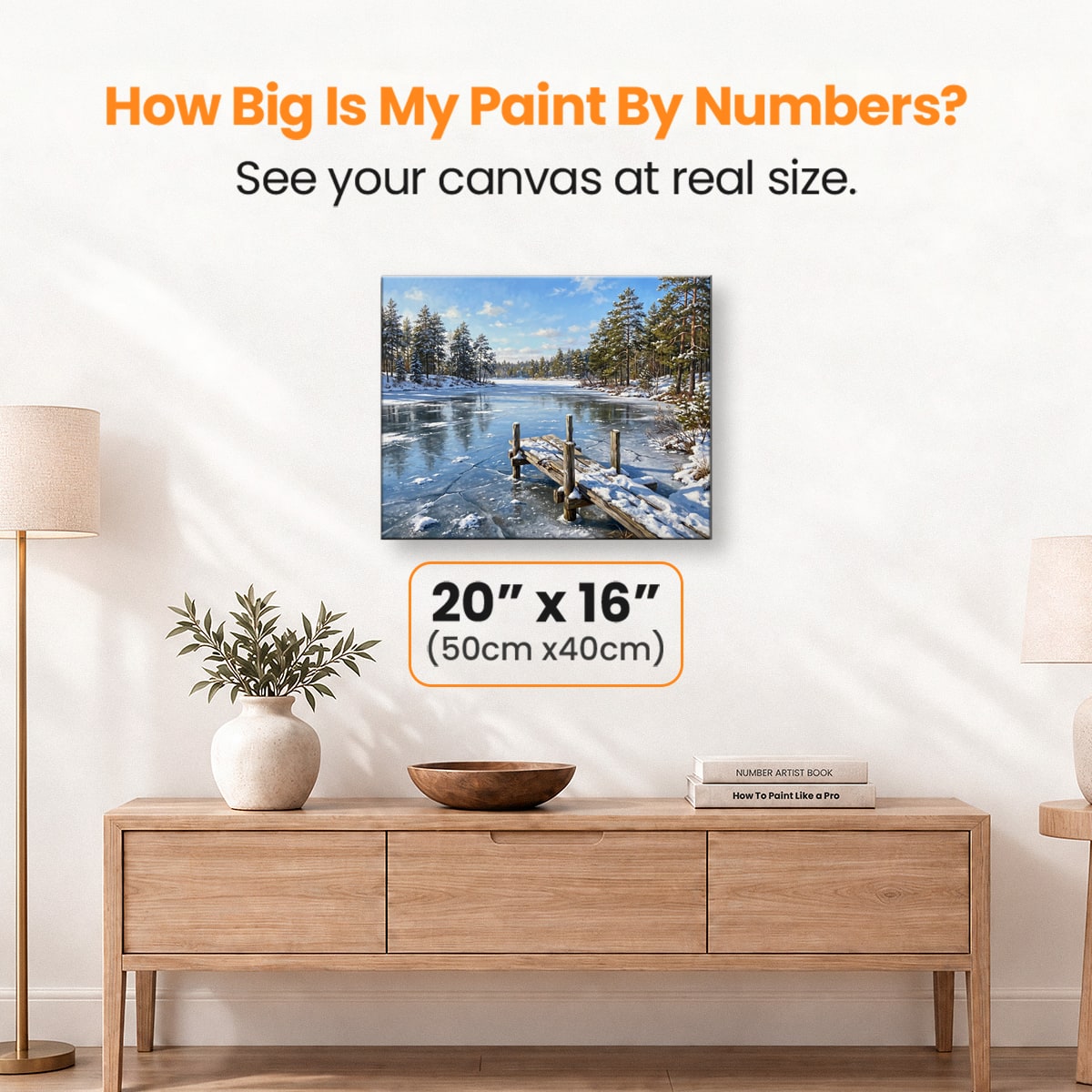 Frozen Lake Joy - Number Artist Paint by Numbers Kits
