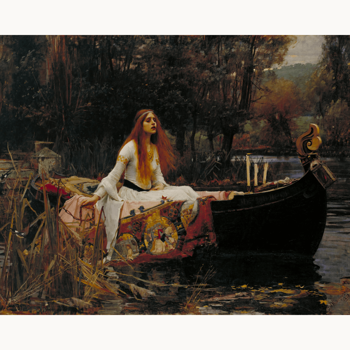 The Lady of Shalott by John William Waterhouse - Number Artist Paint by Numbers Kits