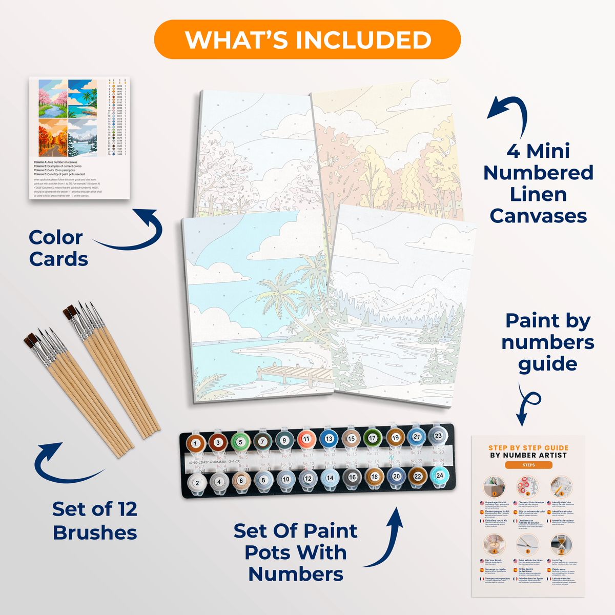 Four Seasons - Number Artist Paint by Numbers Kits