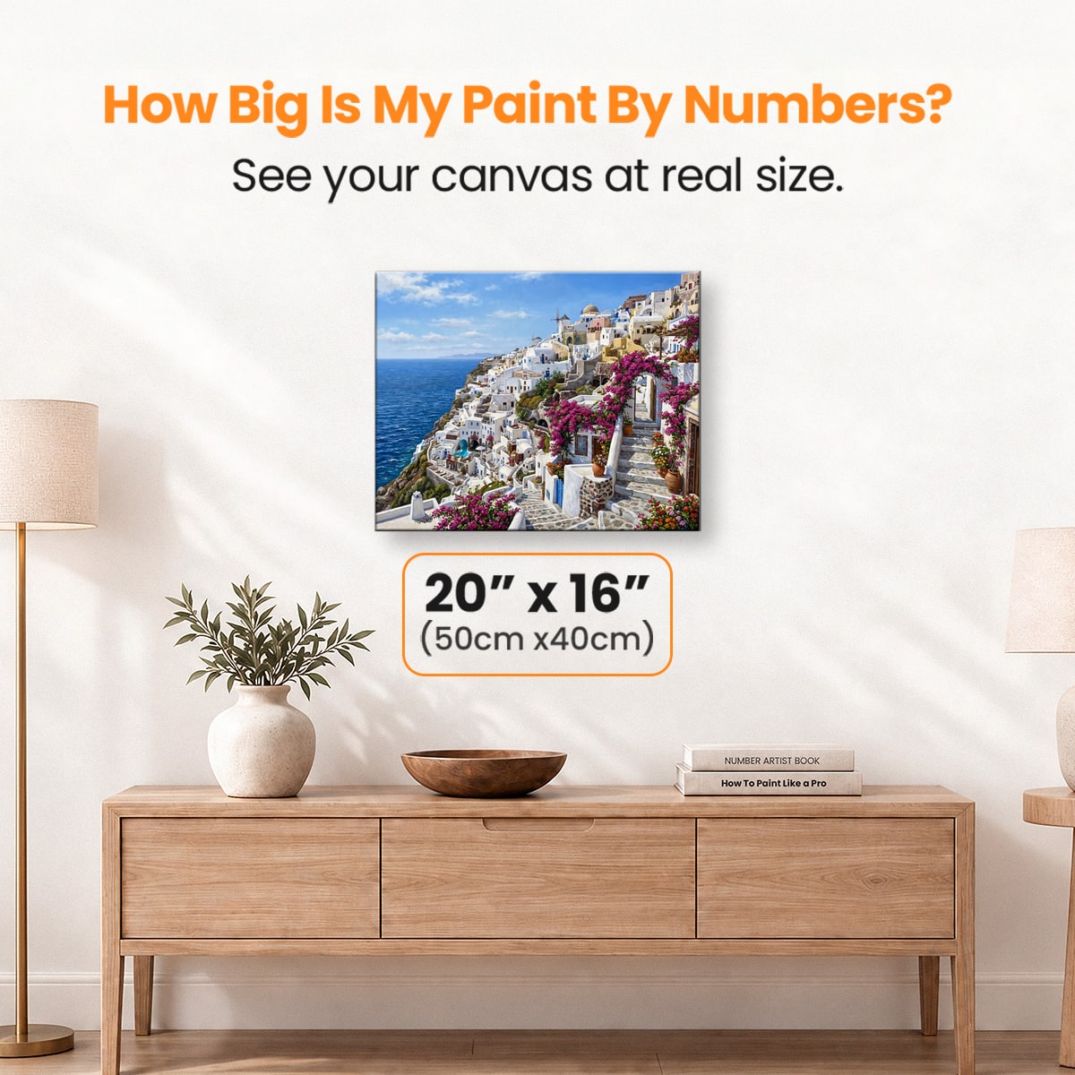 Santorini Dreams - Number Artist Paint by Numbers Kits