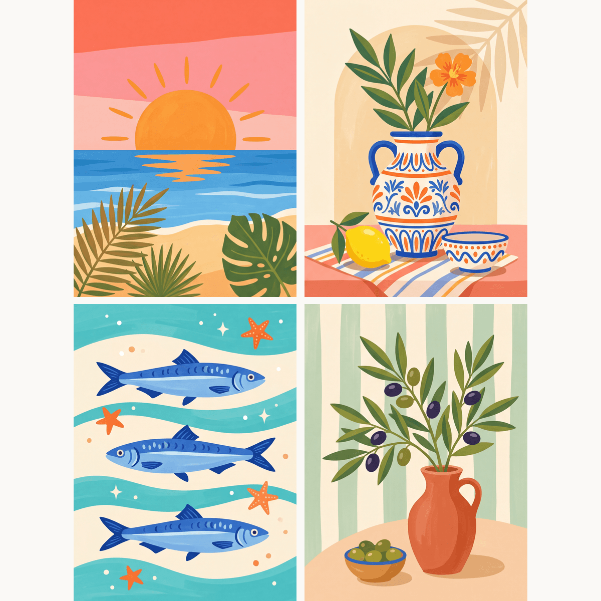 Mediterranean Still Life - Number Artist Paint by Numbers Kits