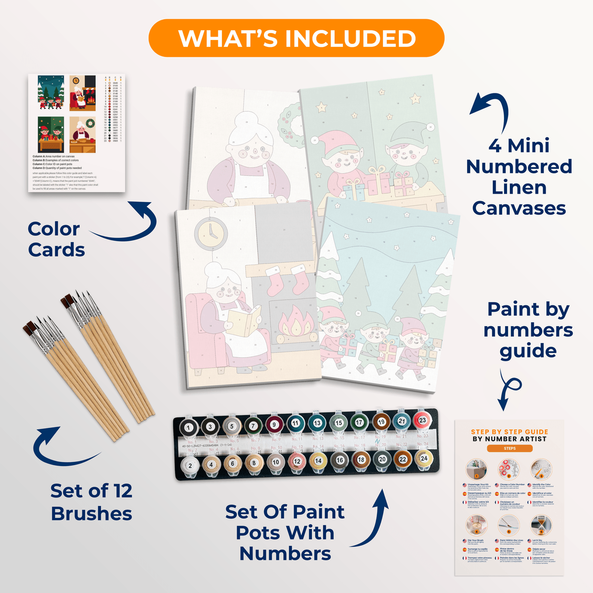 Mrs Claus Kitchen - Number Artist Paint by Numbers Kits