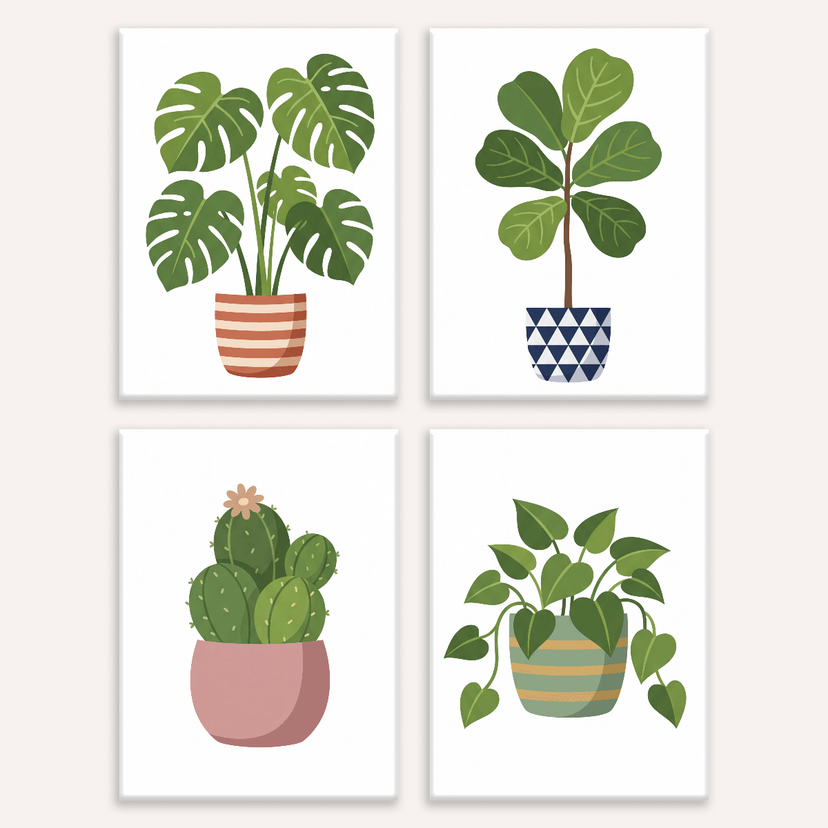 Leafy Minimalism - Number Artist Paint by Numbers Kits