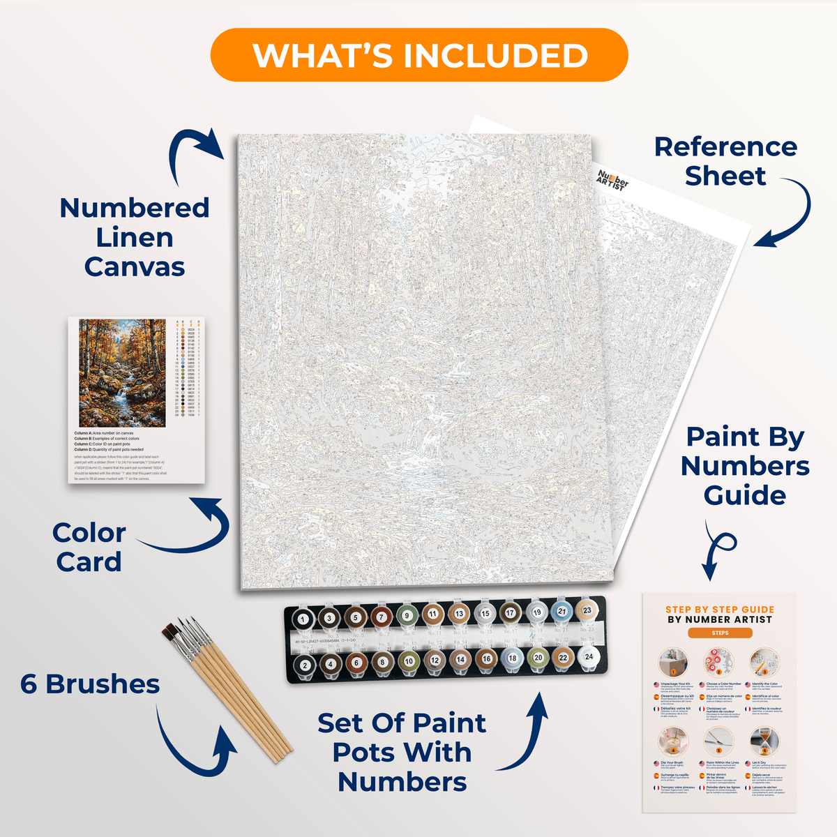 Mossy Creek - Number Artist Paint by Numbers Kits