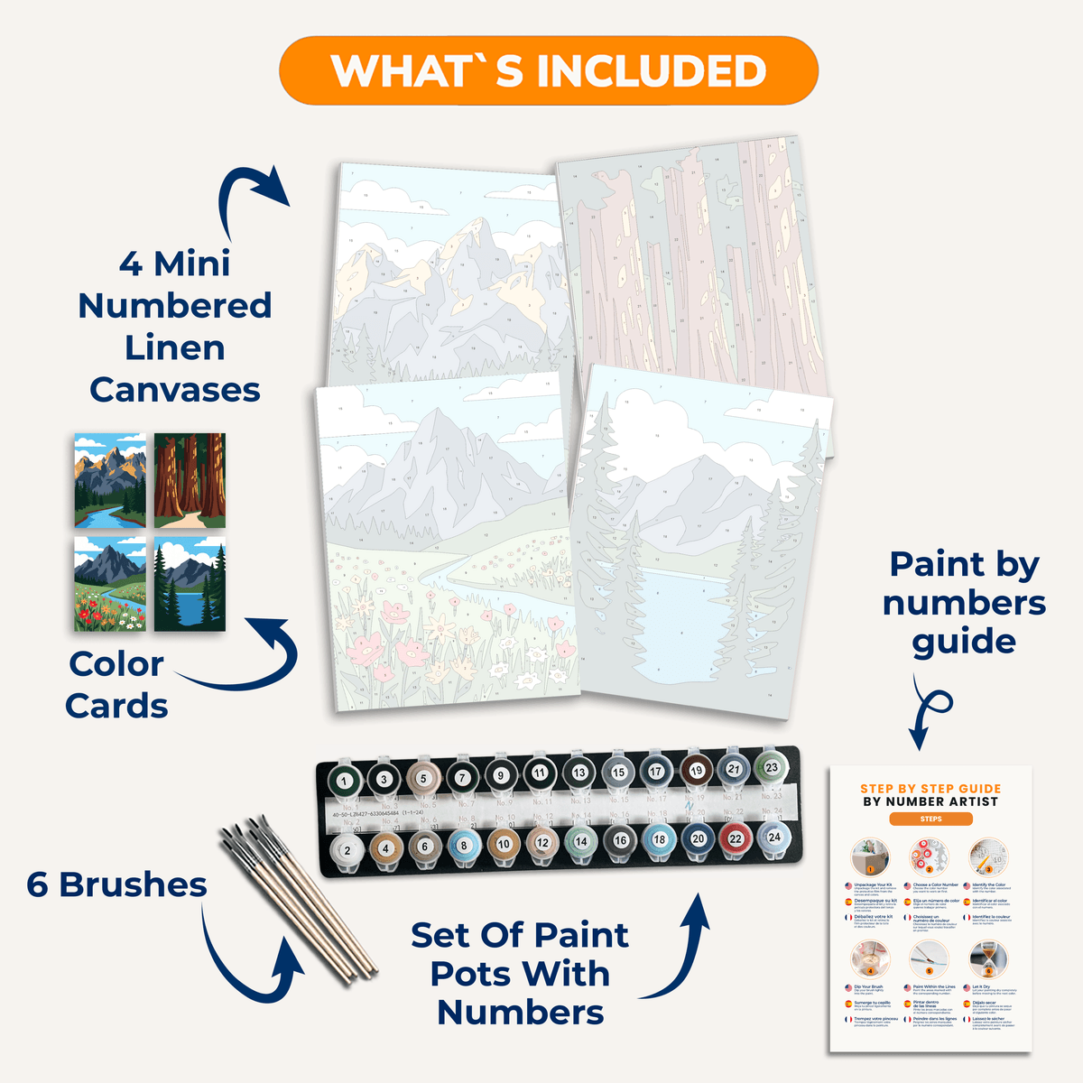 Mountain Serenity - Number Artist Paint by Numbers Kits