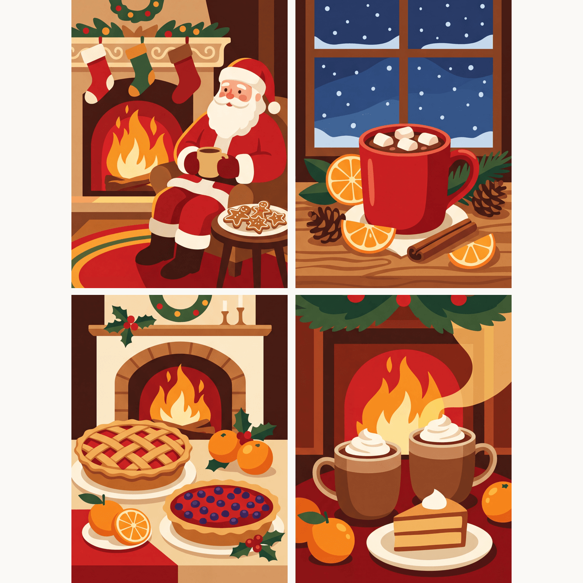 Fireside Magic - Number Artist Paint by Numbers Kits