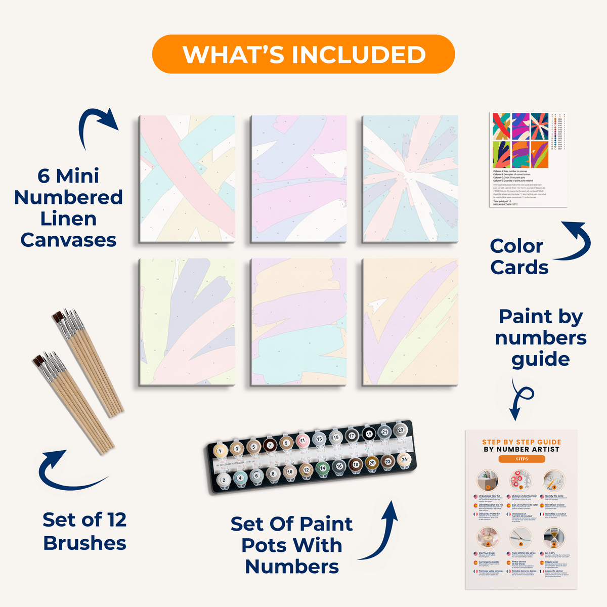 Brushstroke Energy - Number Artist Paint by Numbers Kits