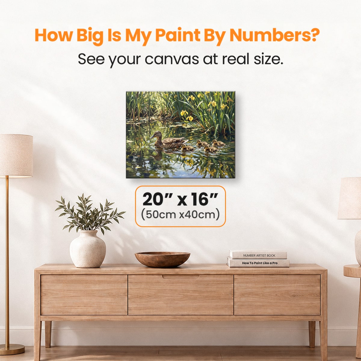 Mallard Family Stroll - Number Artist Paint by Numbers Kits