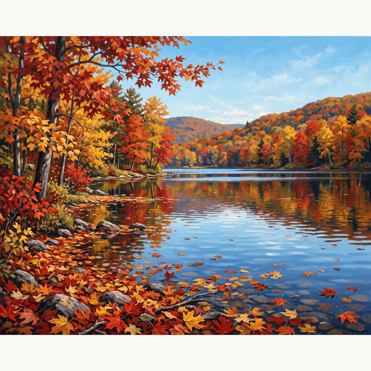 Maple Mirror - Number Artist Paint by Numbers Kits