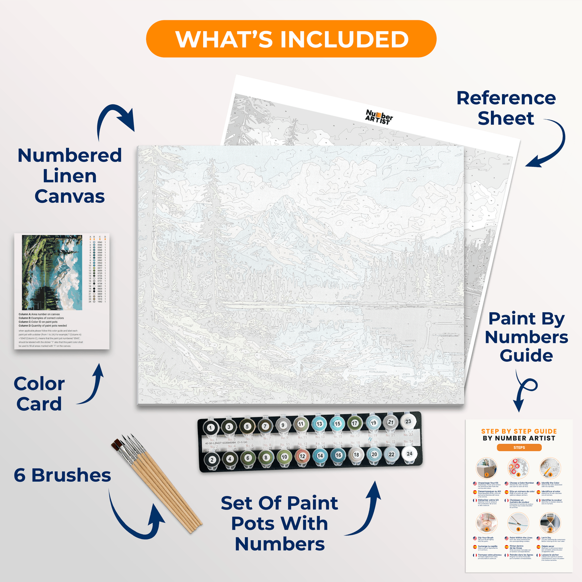 Green Valley Lake - Number Artist Paint by Numbers Kits