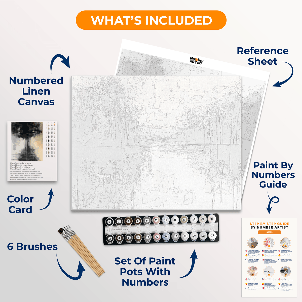 Melancholy Reflecton - Number Artist Paint by Numbers Kits