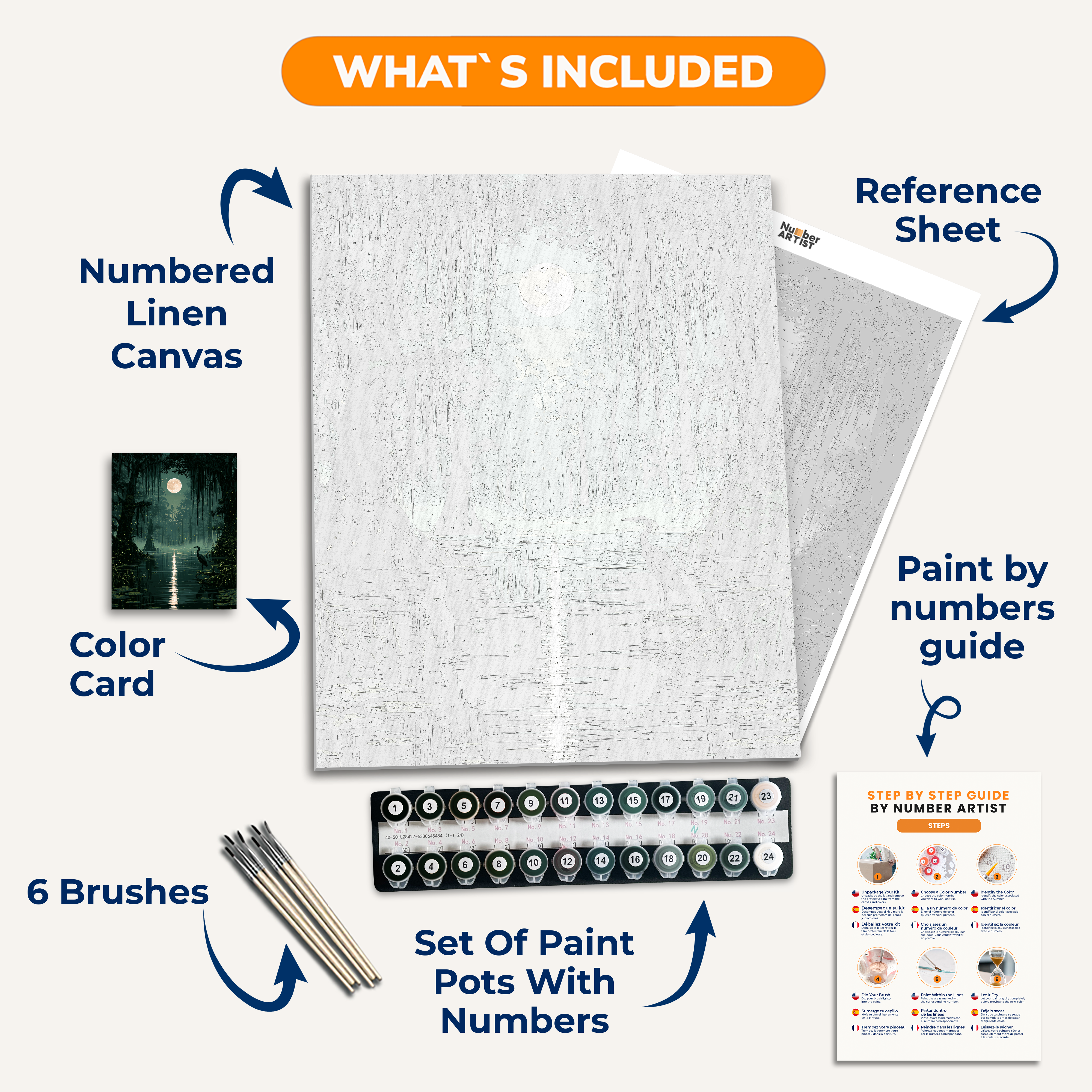 Mystic Swamp - Number Artist Paint by Numbers Kits