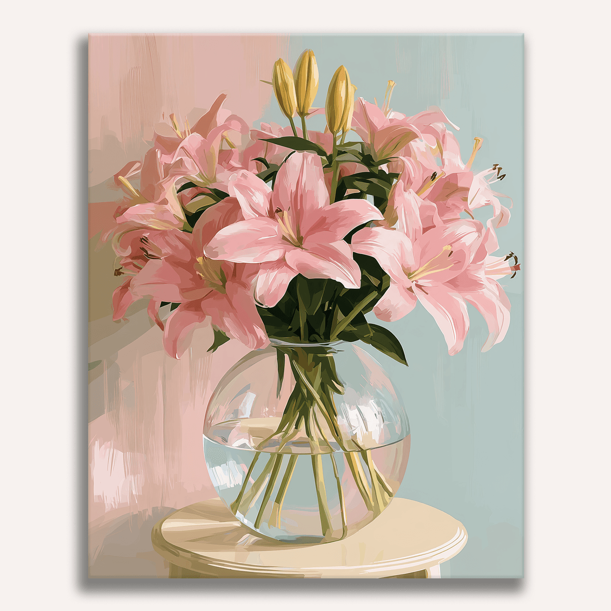 Bubble Glass Lilies - Number Artist Paint by Numbers Kits