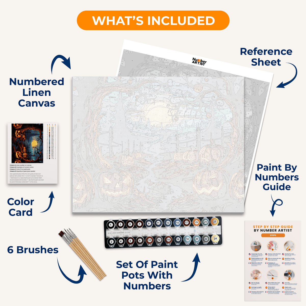 Jack o' Family - Number Artist Paint by Numbers Kits