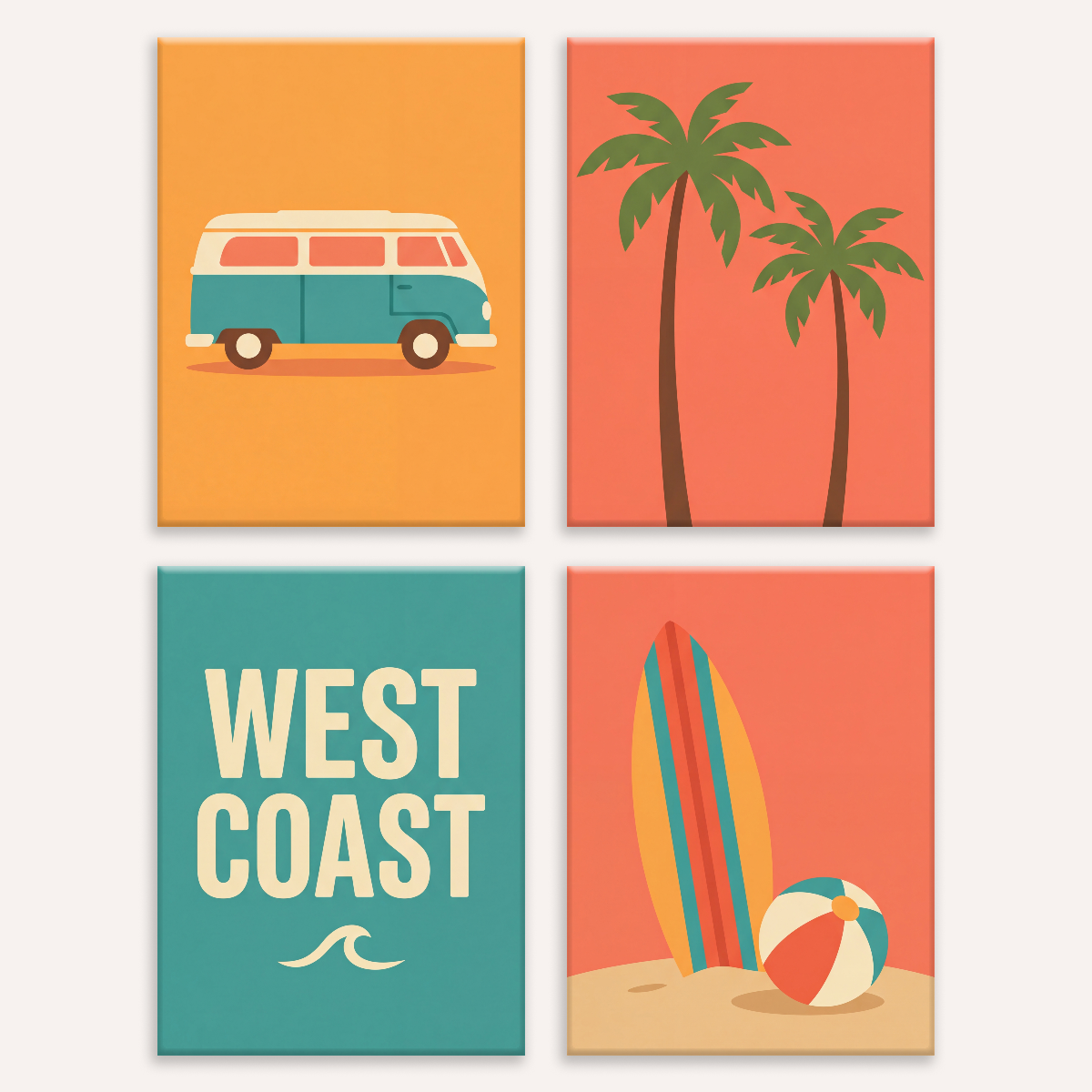 West Coast Summer - Number Artist Paint by Numbers Kits