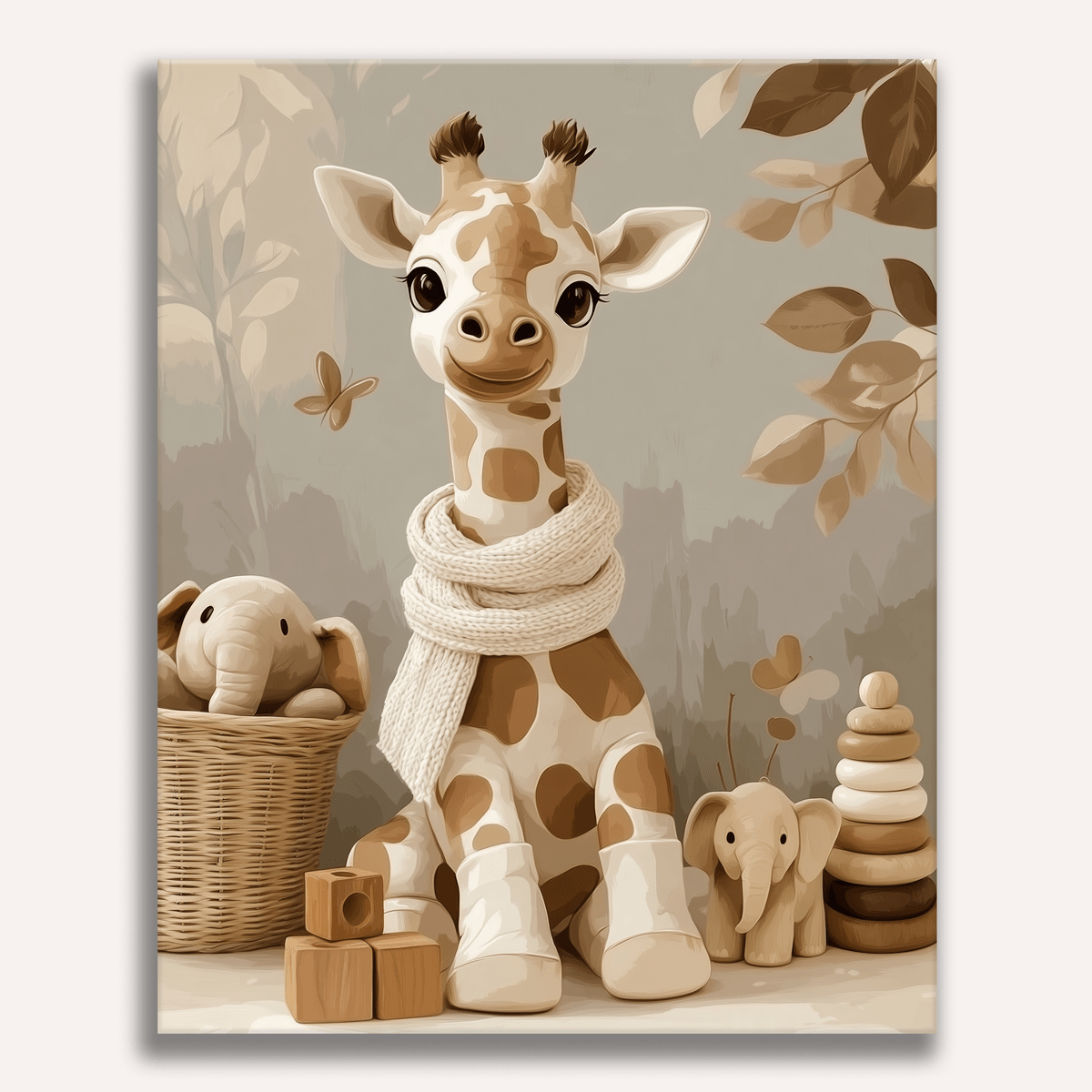 Giraffe's Childhood - Number Artist Paint by Numbers Kits