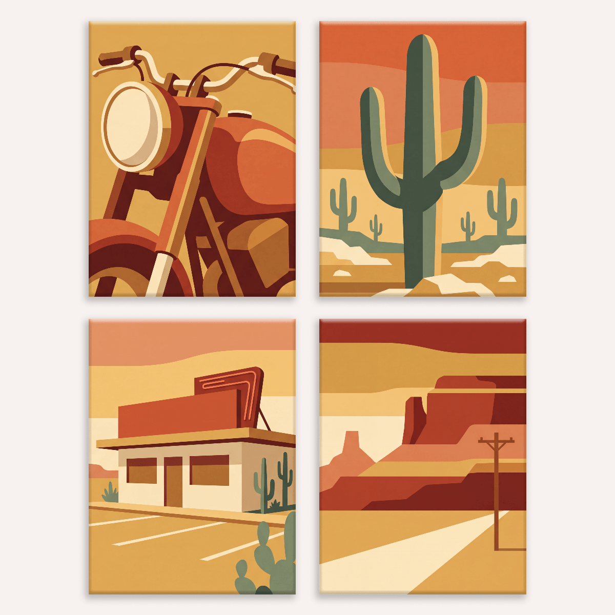 Desert Highway - Number Artist Paint by Numbers Kits