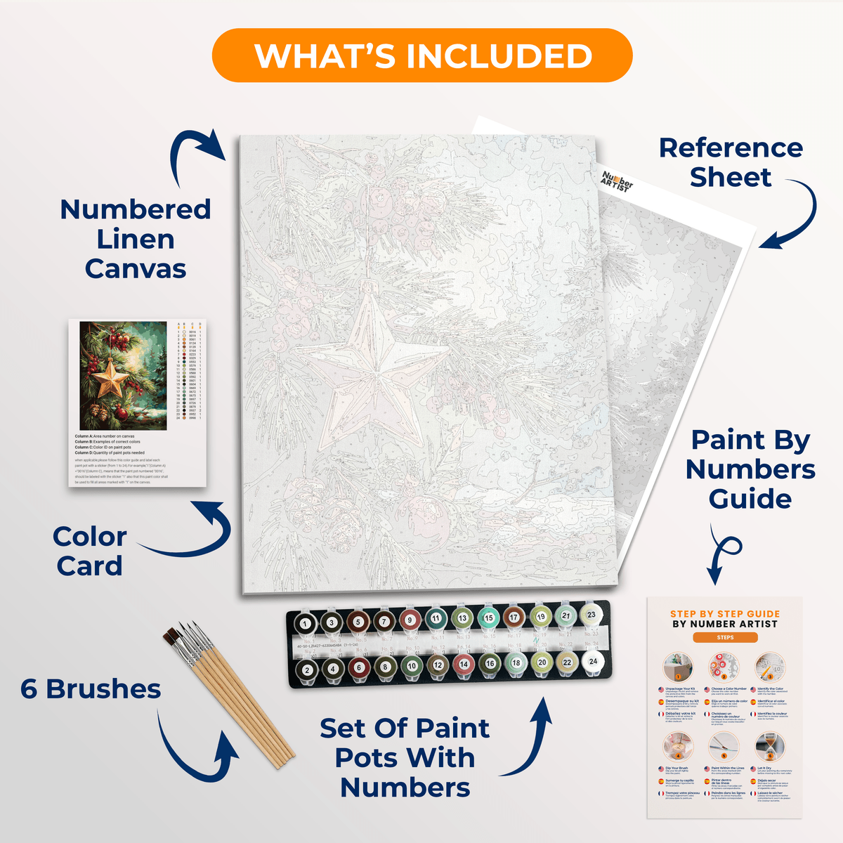 Holiday Glow - Number Artist Paint by Numbers Kits