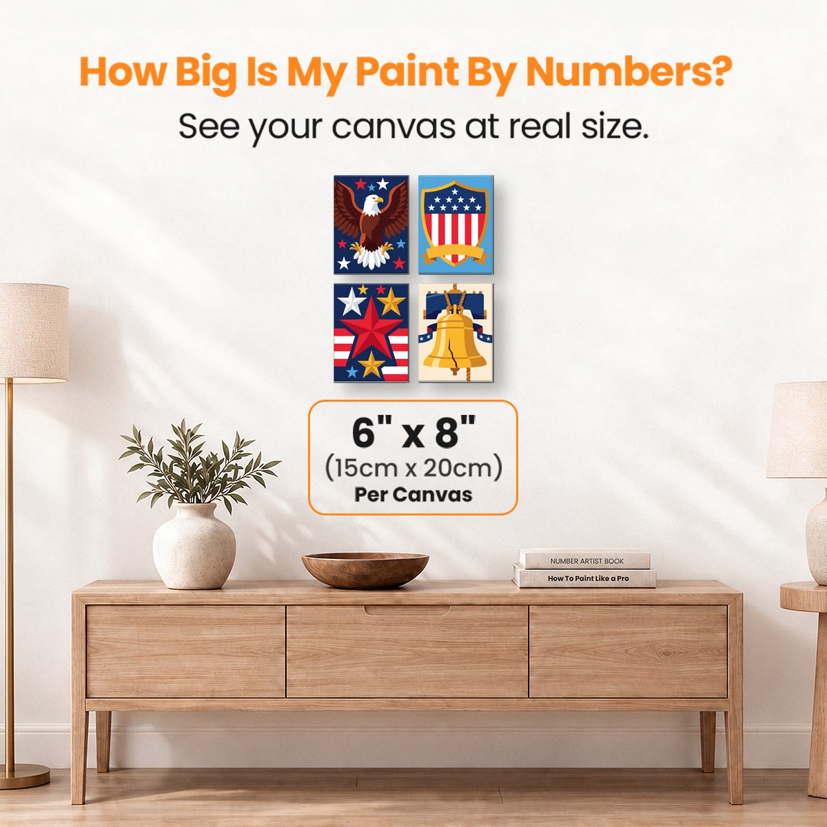 American Heritage - Number Artist Paint by Numbers Kits