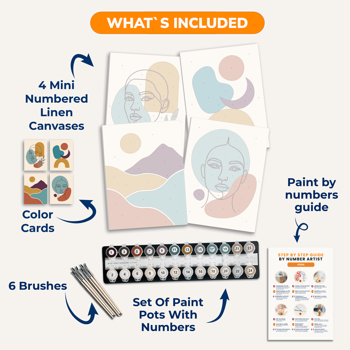 Boho Jewel Tone - Number Artist Paint by Numbers Kits