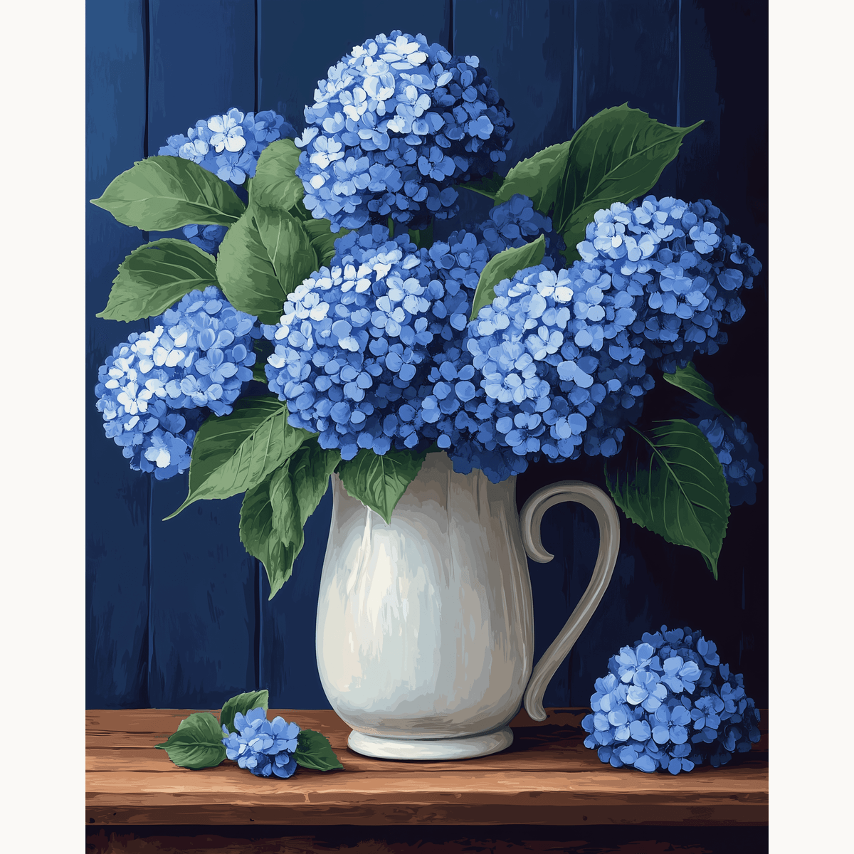 Hydrangea Vase - Number Artist Paint by Numbers Kits