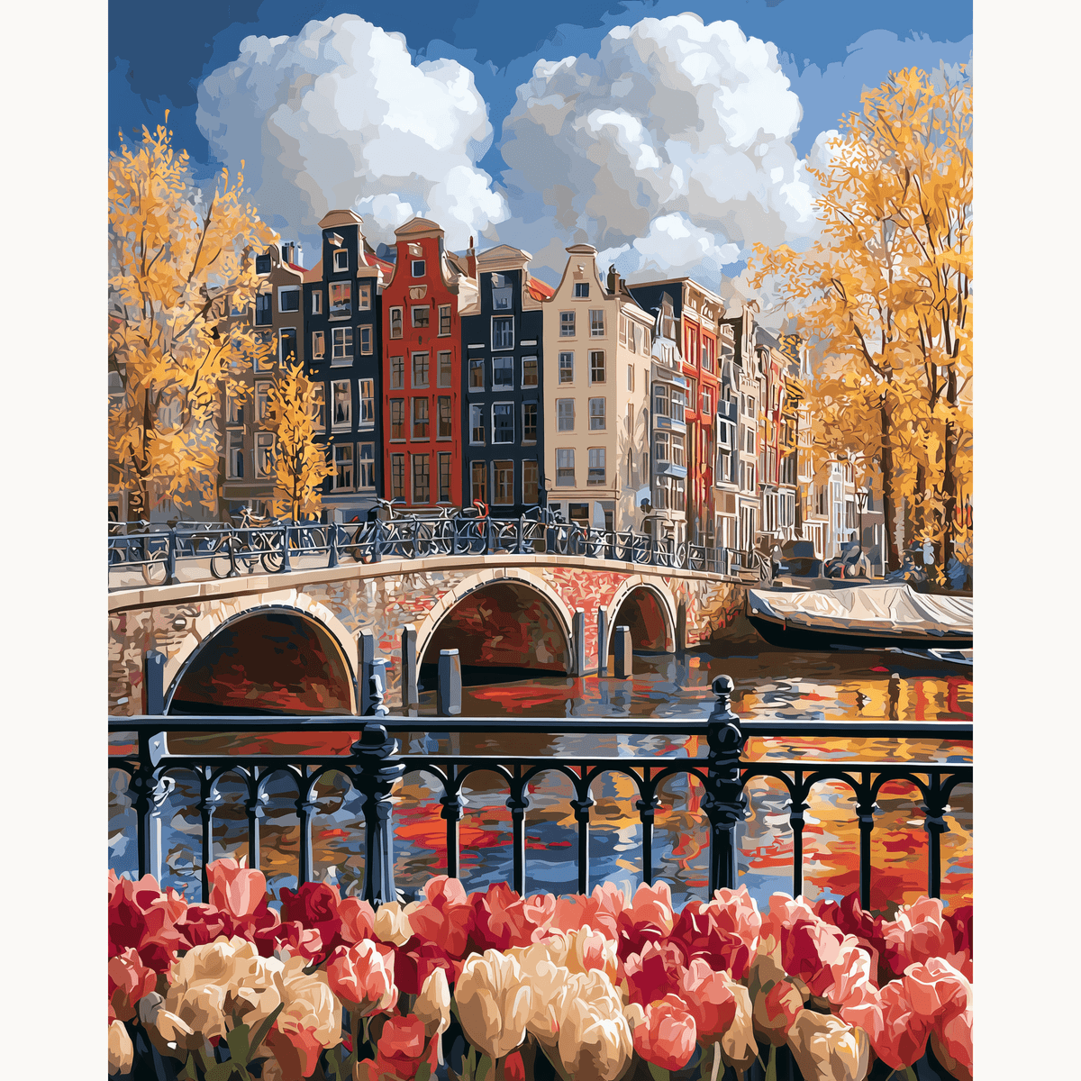 Sunny Amsterdam - Number Artist Paint by Numbers Kits