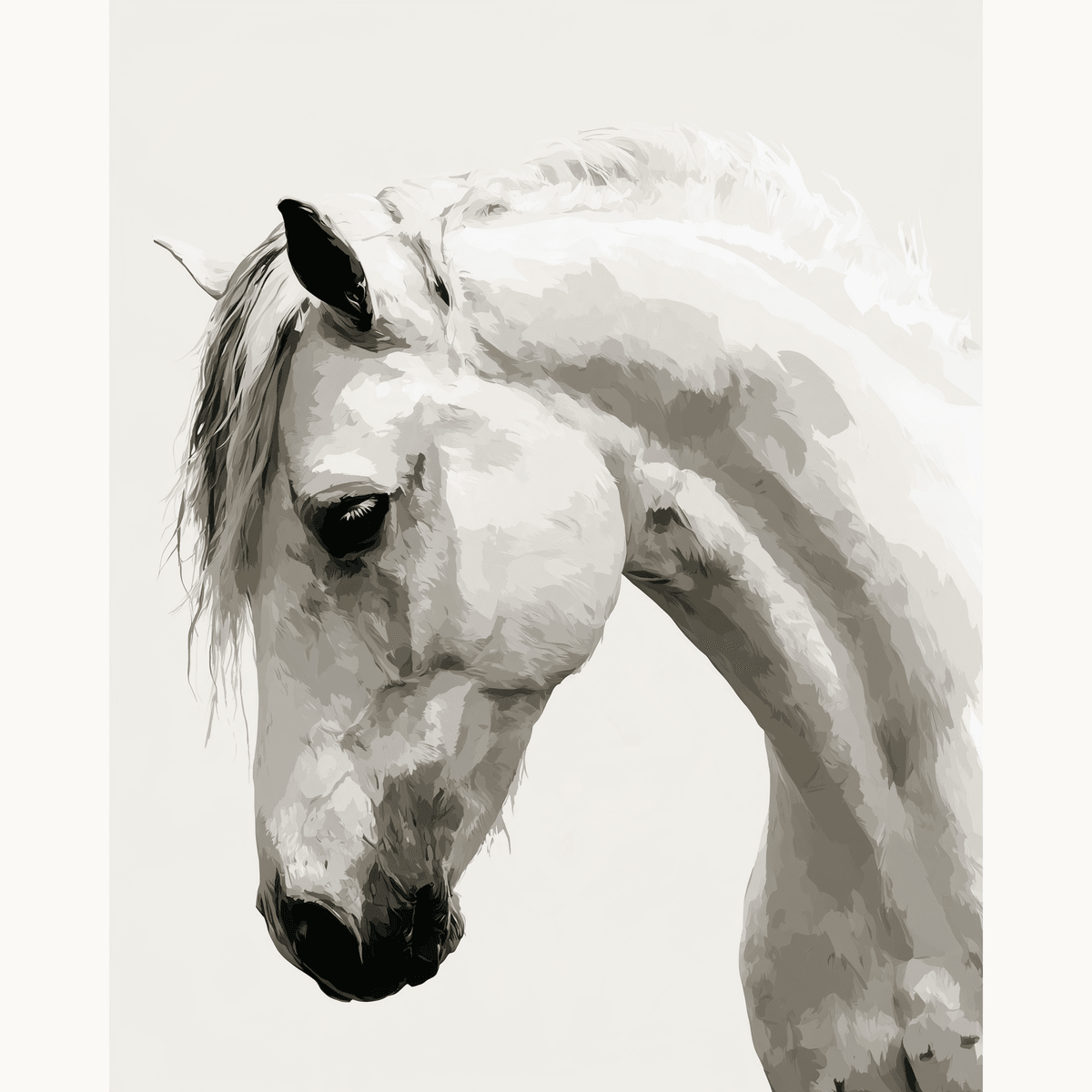 White Mane - Number Artist Paint by Numbers Kits
