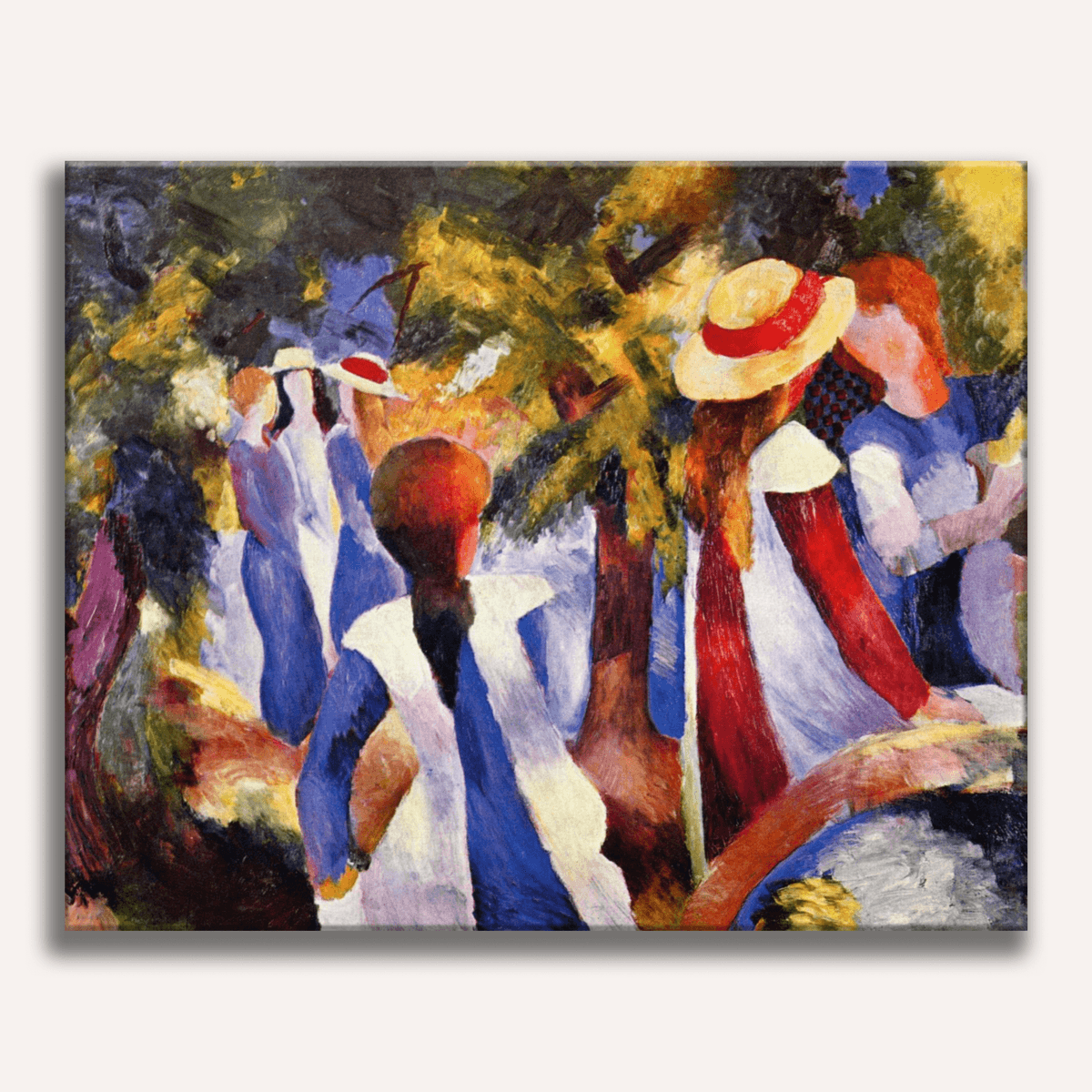 Girls Under Trees by August Macke - Number Artist Paint by Numbers Kits