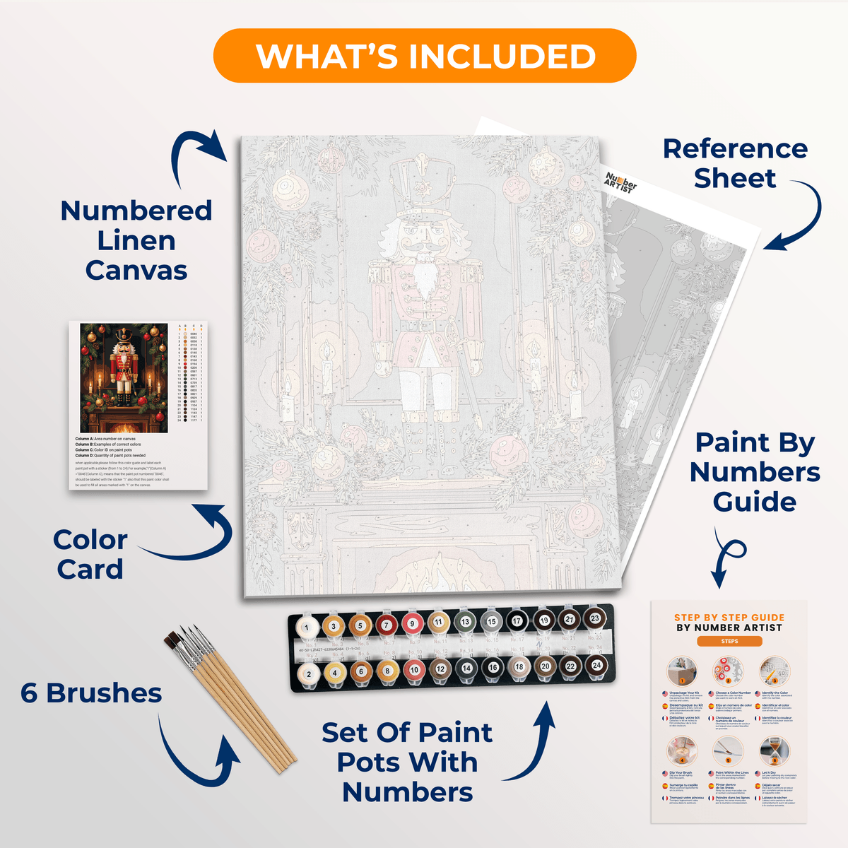 Proud Nutcracker - Number Artist Paint by Numbers Kits