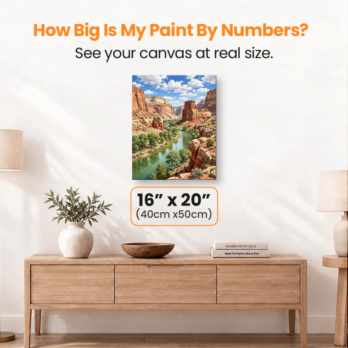 Red Canyon - Number Artist Paint by Numbers Kits
