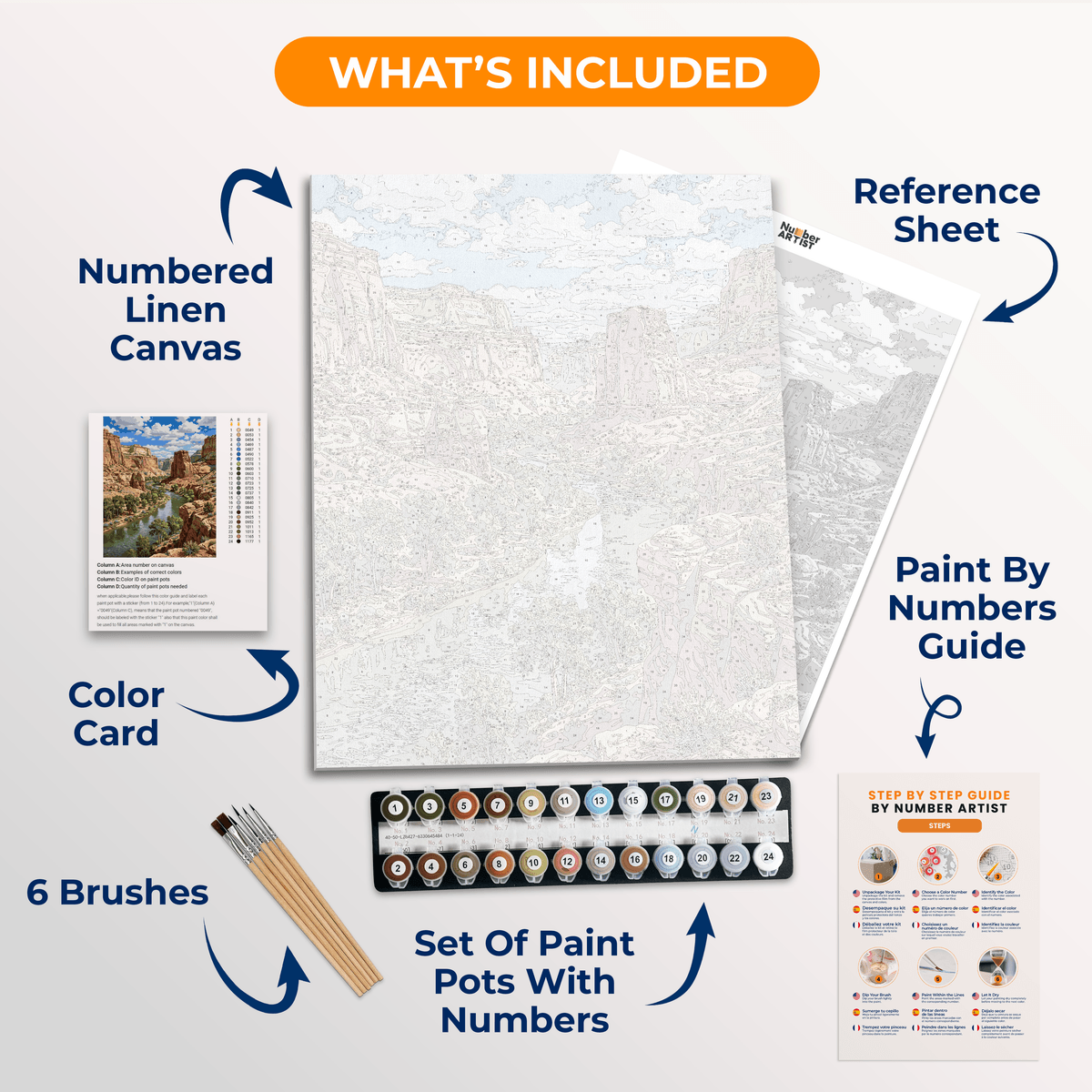 Red Canyon - Number Artist Paint by Numbers Kits